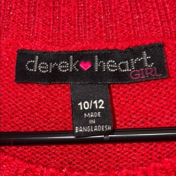 Derek Heart Red Short Sleeve Crew Neck Sweater Dress - Picture 4 of 7